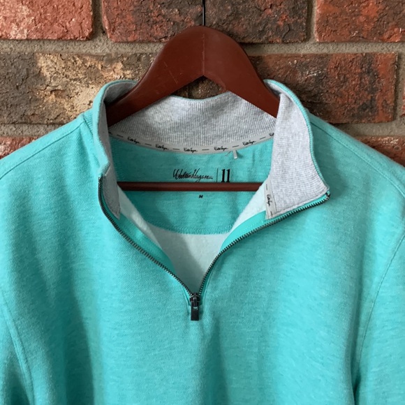 Walter Hagan Turquoise Quarter Zip Pullover - Picture 3 of 6